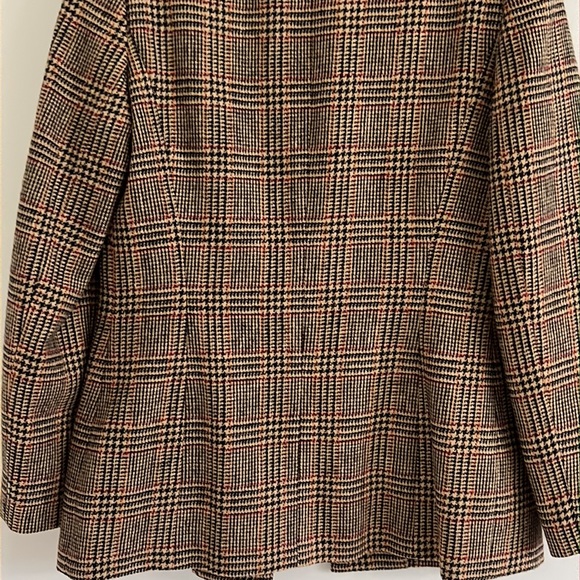 Vintage HARVE BERNARD Wool Plaid Blazer size 6 - Picture 9 of 14